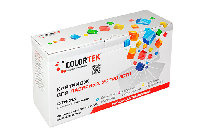 Картридж Colortek  CT-TN116 (A1UC050) 1 туба для принтеров Minolta