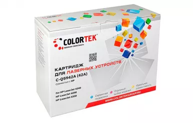 Картридж лазерный Colortek Q5942A для принтеров HP
