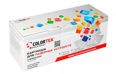 Картридж лазерный Colortek Q7551X для принтеров HP