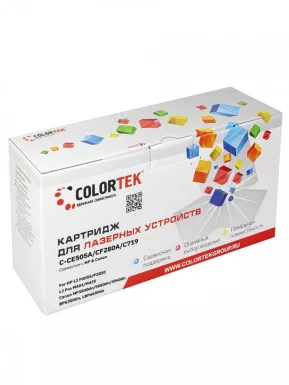 Картридж лазерный Colortek CE505A/CF280A/C-719 для принтеров HP; Canon