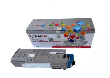 Картридж лазерный Colortek 46490632 C532/MC573 (7k) Black для принтеров Oki