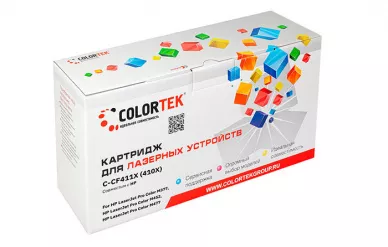 Картридж лазерный Colortek CF411X cyan для принтеров HP