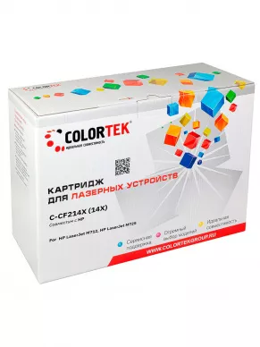 Картридж лазерный Colortek CF214X для принтеров HP