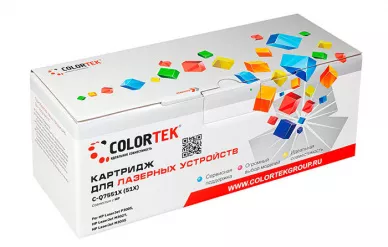 Картридж лазерный Colortek Q7551X для принтеров HP