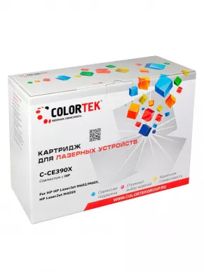 Картридж лазерный Colortek CE390X для принтеров HP