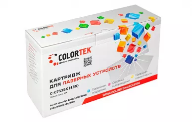 Картридж лазерный Colortek C7115X для принтеров HP и Canon